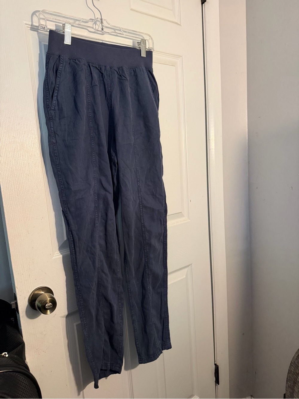 Faherty Women’s  Navy Elastic-Waist Casual Pants
